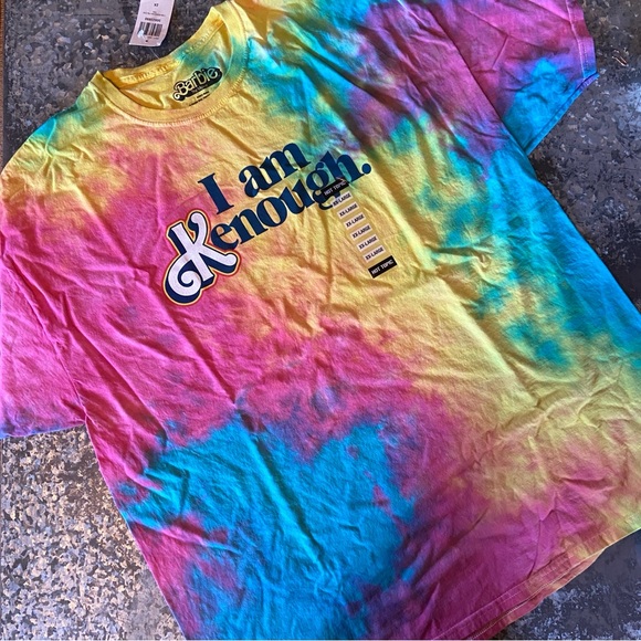 Barbie I Am Kenough Rainbow Tie-Dye T-Shirt 2X - Picture 4 of 8